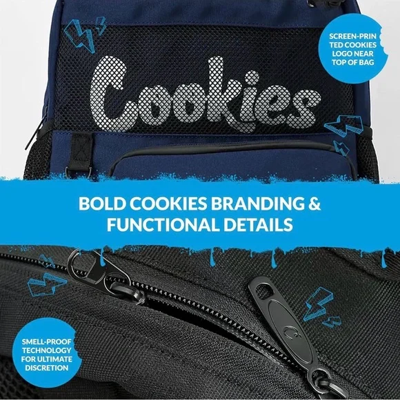 Cookies Kids' Stylish Blue Backpack - Picture 6 of 8